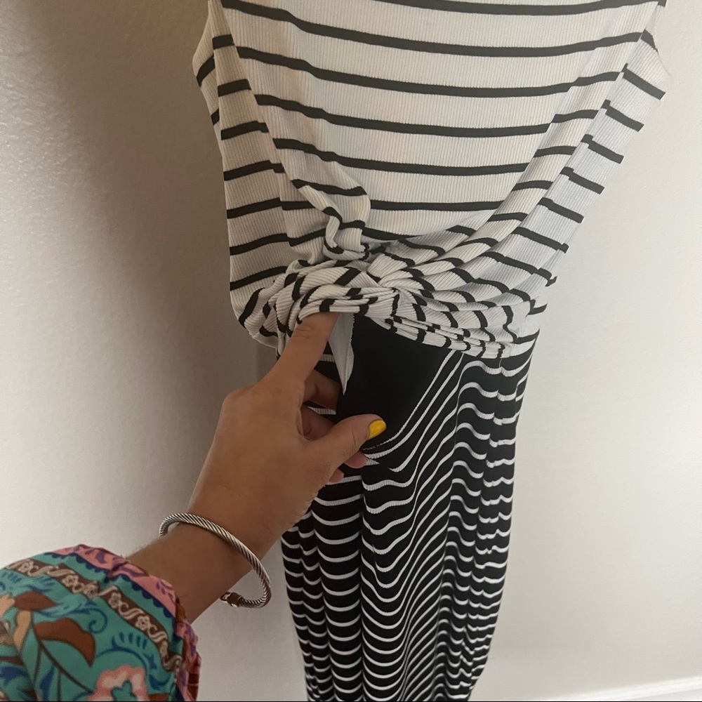 Bailey 44 Striped Cut Out Midi Dress - Picture 8 of 10